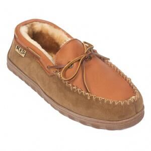 NEW CLOUD NINE men's rj fuzzies rainer moccasin in chestnut